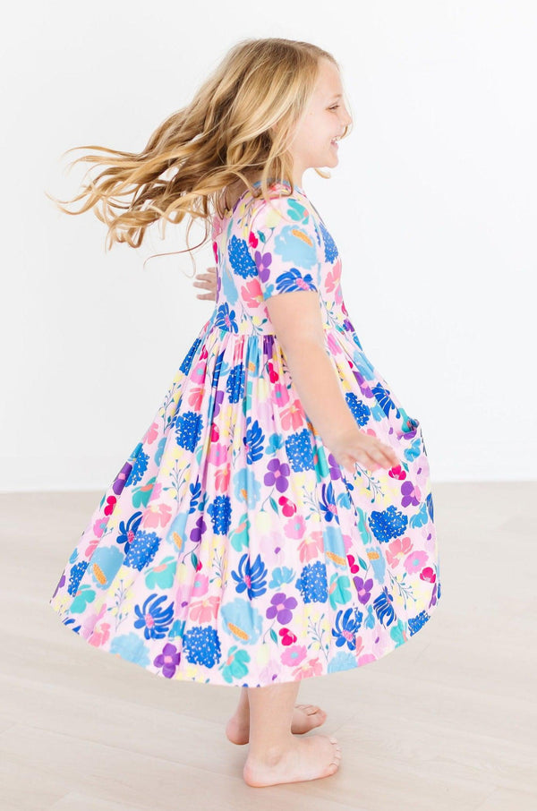dahlia-dreams-s-s-pocket-twirl-dress Mila &  Rose - Sophia's Style-Dahlia Dreams S/S Pocket Twirl Dress-6-12M--1